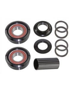 Alloy Bottom Bracket Set American 22A 22mm Kit Black.